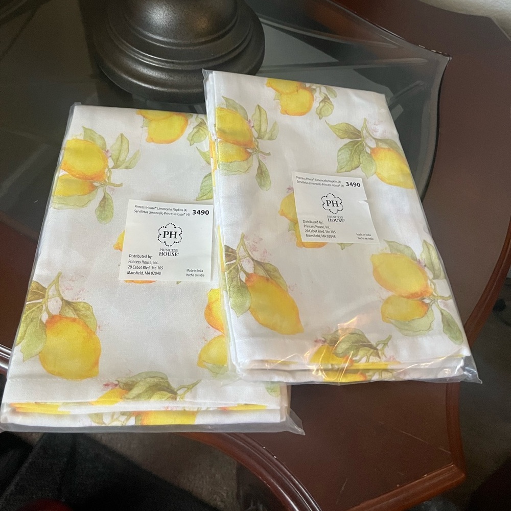 Princess House Limoncello Napkins limoncello 2 pack Available
